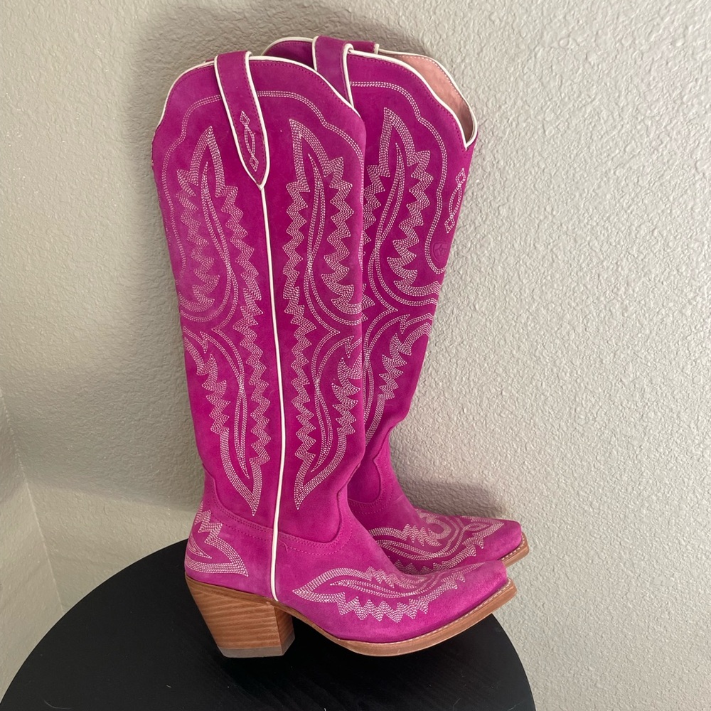 Pink Ariat Casanova Tall Cowboy Boots